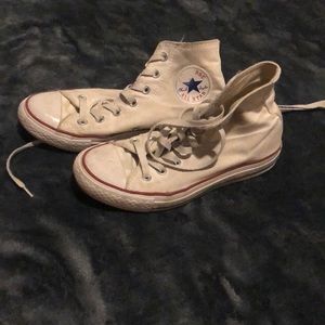 White Hightop Converse
